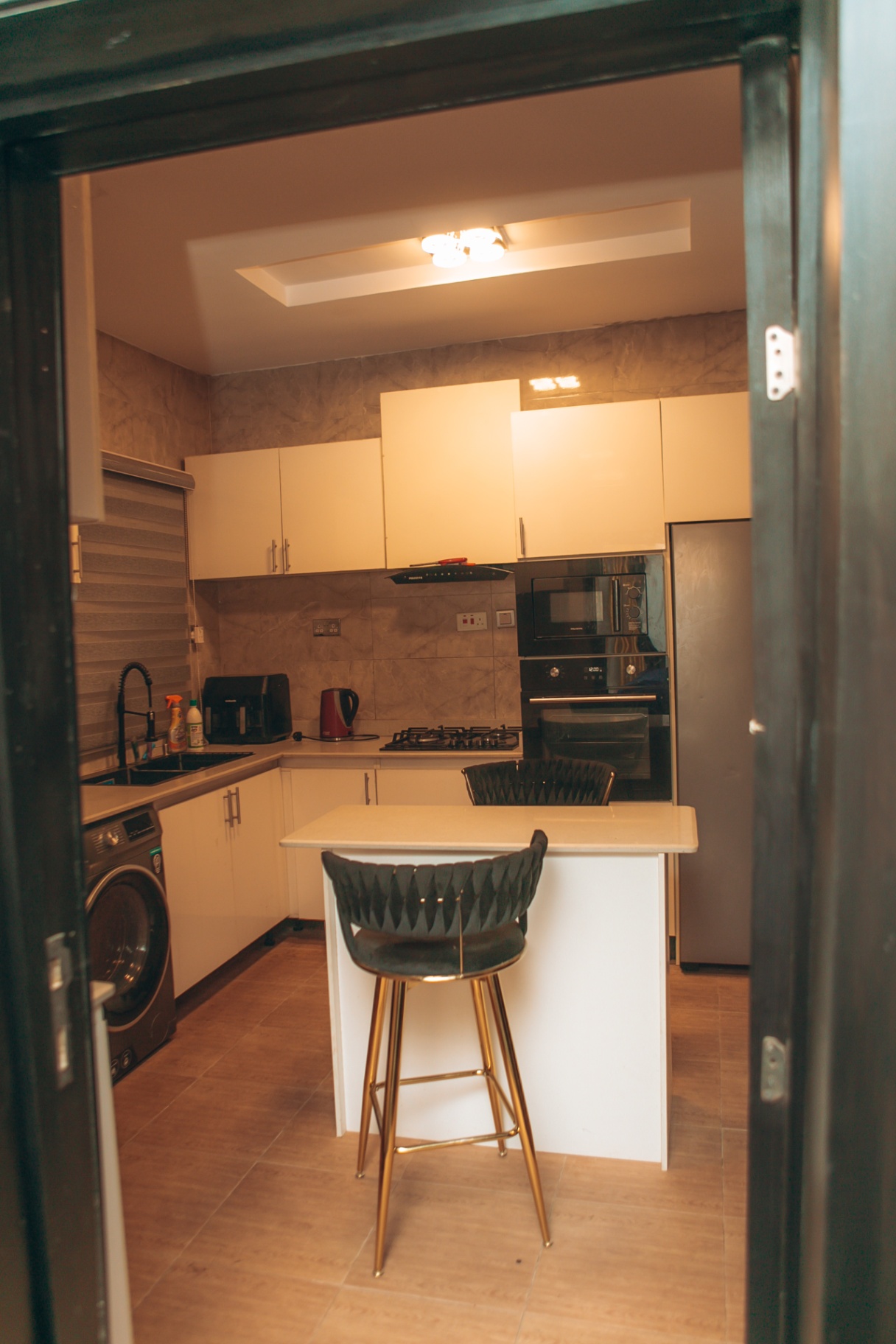 Kitchen at DDD Global Apartments
